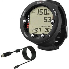 SUUNTO Suunto Zoop Novo 손목 다이브 컴퓨터, Black/ with USB - 순토게이지