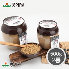콩예원 옥황토방발효실에서 만든 검정약콩 청국분말 500g, 2통