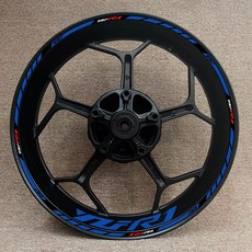 야마하 호환 YZFR1 바이크 오토바이 데칼 세트 장식 휠 허브 Yzf R1 로고 림 고 반사 방수 스티커, YZF R1 23, 1개
