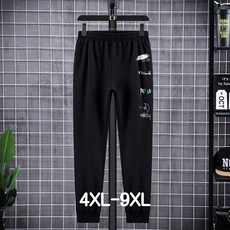 쥬엔리치 남자 빅사이즈 맨투맨 라운드넥 얇은 면 남성 긴팔티 바지 4XL-9XL