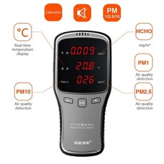 풍량계 풍속 측정기 풍속계 충전식 리튬 배터리 포함 공기 HCHO WP6910 PM10 6 인 1, 없음, 1개