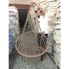 마크라메 그네의자 해먹의자 가정용 실내 베란다 감성캠핑, 단일 + 갈색 단일