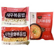 천일식품 새우볶음밥 300g+사천중화볶음밥 300g+사조대림 가마솥 김치볶음밥 180g