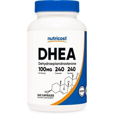 Nutricost DHEA 100mg 240 캡슐 - 글루텐 프리 콩 무료 비 GMO 보충제 240 count (1 팩), 1개, 240정