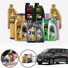 그랜드스타렉스(어반) 2.4 LPG 합성엔진오일 필터세트 5리터 a2204+o182 ONL-0500052 cs01071, 맥원 5W30 필터세트