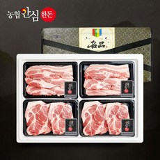 [설선물] 농협안심한돈 으뜸선물세트 1호 1.2kg (삼겹살 목살), 1개