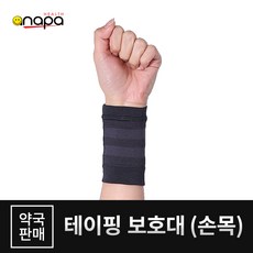 안아파 테이핑 손목 보호대(2매입) 약국판매제품, 모델착용색상