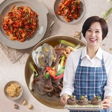 [박미선푸드]깐깐한 주부가 인정한 착한순메밀 10인분 칼국수+장국+[박미선푸드]마늘김치2kg, 1개, 2kg