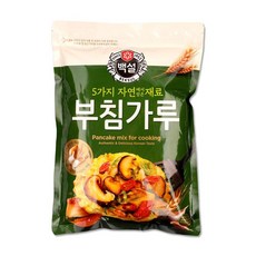 자연재료부침가루 1KG/백설-6개