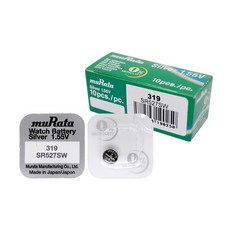 FVX656592무라타 319(SR527SW)(10알) 시계건전지 1.55V, 단일옵션