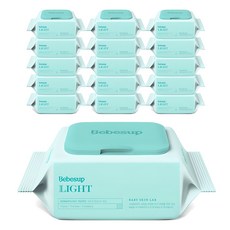베베숲 라이트 휴대 아기물티슈 캡형, 50g, 20매, 16개