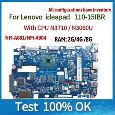 NM-A804 NM-A801 마더보드 Lenovo Ideapad 110-15IBR 노트북 마더보드 N3060 N3710 CPU.2 g 4g 8g RAM 100% 테스트, [01] RAM 2GB, 1개