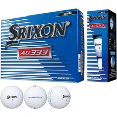 1435122 DUNLOP 던롭 골프공 SRIXON AD333 2018년 모델 1다스 12개입, white, 1개 - 스릭슨ad333