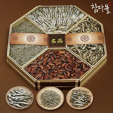 [참다올]통영 팔각한지함멸치선물세트 1호(특소멸300g 자멸300g 세멸350g 홍합600g), 1개