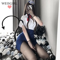 섹시 할로윈 코스프레 스튜디어스 승무원 의상