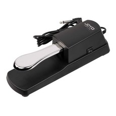 JOYO JSP-10 범용 서스테인 페달 일렉트릭 피아노 키보드 신디사이저용 0.6cm(1/4인치) 커넥터 디지털 피아노 페달 포함, JOYO JSP-10 범용 서스테인 페달, 일렉트릭 피, 1개
