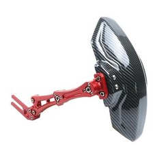 CT125 용품 범용 바이크 오토바이 탄소 섬유 스플래시 가드 커버 뒷바퀴 머드 NMAX NVX AEROX 155 EXCITER 150 MSX125, 4) 빨간, 1개