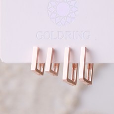 14k사각귀걸이