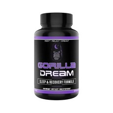 Gorilla Mind 고릴라 드림 프리미엄 보 누트로픽이 주입된 종합 회복 GABA 120캡슐, 120정, 1개