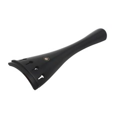 STK 흑단 첼로 하프 테일 피스 Violoncello 교체 부품 흑단 우드 테일 피스, 블랙