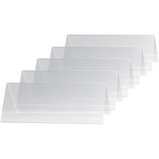 Sigel TA130 테이블 상단 디스플레이 프레임 텐트 형태 투명 9.45 x 3.54인치용, 5 pieces_For 240 x 90 mm, 1개
