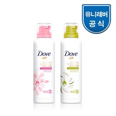 도브 샤워 무스 200ml (로즈오일 코코넛오일), 코코넛오일