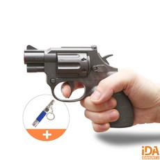 호신용 가스총 B38 스프레이 페퍼건 호신용품 자기방어용 사은품패키지포함, 그레이, 1개