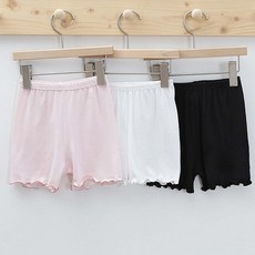 [2개묶음] 여아예쁜속바지 키즈언더웨어 밑단에 프릴이 들어간 아동어린이 치마 속바지 cs0*330Wq