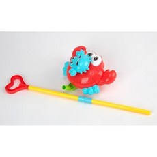 밀고다니는 걸음마보조기 아기 걸음마장난감 밀대, 꽃게, 1개
