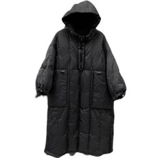 판초 패딩 캠핑 다운 오리털 자켓 등산 오버핏 파카 후드 재킷