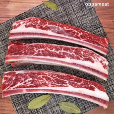오빠미트 블랙앵거스 초이스등급 LA갈비 찜용 구이용, 1kg, 우대갈비