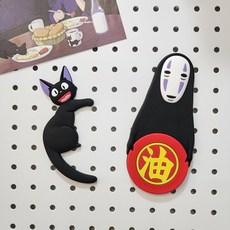 지브리 마녀배달부키키 고양이 지지 가오나시 캐릭터 귀여운 냉장고 자석 후크 벽장식 마그넷, 마녀배달부 키키