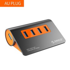 ORICO USB3.1 Gen2 허브 10Gbps 알루미늄 USB 12V 전원 어댑터 OTG 분배기 여러 포트 확장 컴퓨터 주변 장치, 나는 플러그, 1개