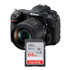 니콘 D500 DSLR 카메라 메모리카드 샌디스크 울트라SD 64GB - 니콘d500