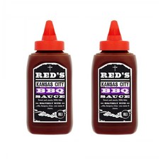 Red's Kansas City BBQ Sauce 레드 영국 캔자스시티 비비큐 바베큐 소스 320g 2팩, 2개