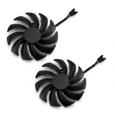 [해외] 85MM GPU 그래픽 카드 냉각 팬 Gigabyte P106 GTX1060 1050ti 1070 RX470 RX570 580 그래픽 카드 쿨러 팬 수리 부품, 2pcs clockwise fan