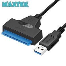 [MAXTEK] USB3.0 to SATA 2.5형 HDD SSD 변환 컨버터 MT105, 1개