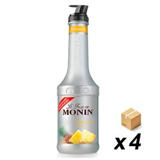 모닌 퓨레 파인애플 1 000ml 4개 BOX