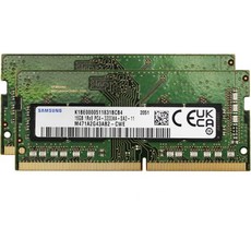 샘 오리지널 16GB 1x16GB DDR4 3200MHz PC4-25600 SODIMM 1Rx8 CL22 1.2v 게이밍 노트북 메모리 모듈 업그레이드 RAM M471A2G43A, (16GBx2) 32GB 1Rx8, 2개