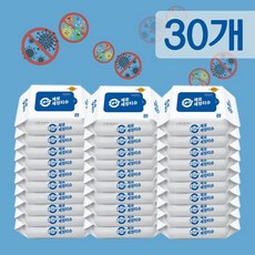 제로 손 소독 알콜 물 티슈 세정 휴대용 다용도 소독용 물티슈 20매입 30개, 단품, 단품