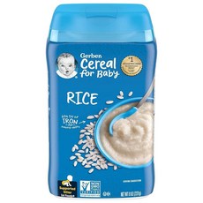 Gerber 1st Foods 아기 시리얼 쌀 226.8g8온스 통