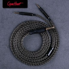 OPENHEART 오디오 테크니카 ATH-R70x 헤드폰 케이블 XLR 4.4mm 3.5mm 2m 3m 업그레이드 밸런스 은도금