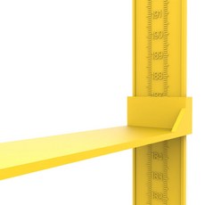 키재는 기계 남녀노소 벽걸이 신장계 성인 키재기 성장과정기록 가정용 정확한 측정기, 주황색, 기본