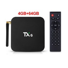 4GB 64GB Android 9.0 TV Box TX6 Smart BOX Allwinner H6 Quad Core ALICE Wifi HDR 4K [A00079772], 26-AU Plug-4G64G-79772