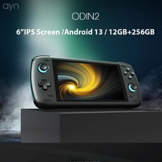 AYN 오딘 2 프로 휴대용 게임 플레이어 안드로이드 13 6.0 인치 IPS 터치 스크린 8000mAh 배터리 와이파이 7 블루투스 5.3 12GB 256G 8GEN2