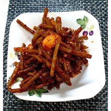 국산 절임마늘쫑 장아찌 양념무침 500g