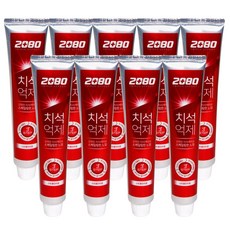 2080 트리플이펙트 치석케어치약 스트롱민트향 140g X 9개