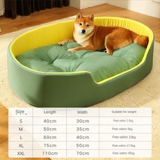 개 매트 냉각 양면 사용 가능 사계절 큰 크기 초대형 개 침대 집 소파 개집 부드러운 양털 애완견 고양이 매트, A5+L
