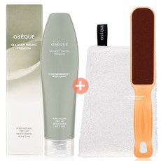 오제끄 실크 바디 필링 프리미엄 200ml+버퍼+타올, 1세트
