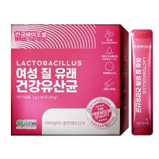 한국바이오셀 여성 질 유래 건강유산균, 1개 (1개월분), 30포